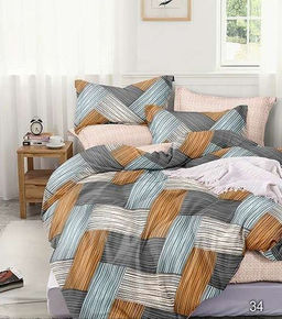 Постельное белье - Поплин 34 Пряжа Евро (молния)