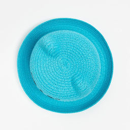 Шляпа для девочки MINAKU «Кошечка», размер 50, голубая