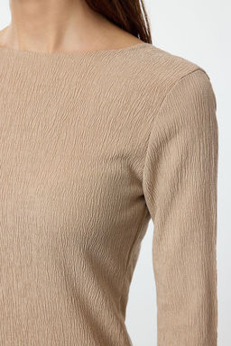 Vizon Duz A-line S?rt Dekolteli Mini Orme Elbise TWOAW25EL00460 - Trendyolmilla фото 4