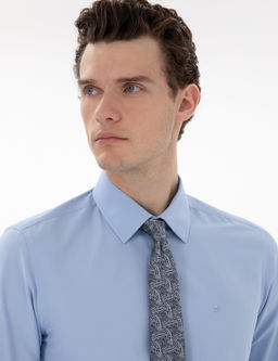 Mavi Slim Fit Uzun Kollu Basic G_mlek