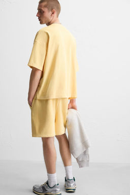 WASHED RELAXED FIT JOGGER BERMUDA SHORTS - Zara фото 25