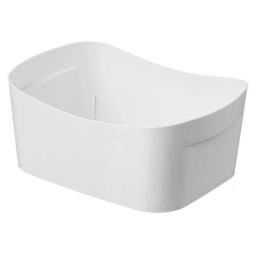 Цена за 2шт. Корзинка универсальная "Poplar" 1,6л, 190х140х80мм (светло-серый)