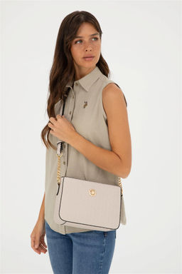 U. S. Polo Assn / Женская светло-серая сумка через плечо