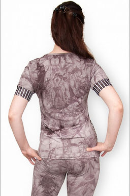 Костюм с бриджами, вискоза - батик, сепия (368-1) - Плиона фото 7