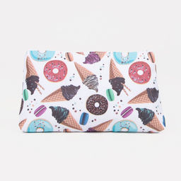 Цена за 3 шт. Косметичка на молнии, белая