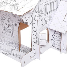 Домик раскраска В гостях у Дедушки Мороза - Zabiaka фото 8