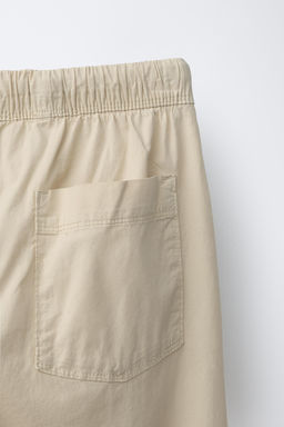 PANTAL?N STRAIGHT POPEL?N / Beige - Zara фото 4