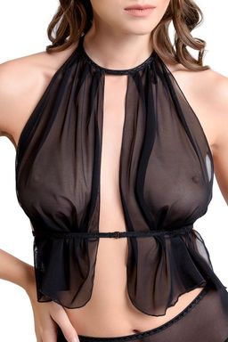 Бралетт с пояском Erolanta Clara, черный (48-52)