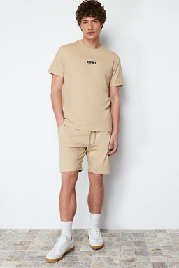 Bej Regular Fit Yazl_k _ortlu Pijama Tak_m_ TMNSS23PT00038 - Trendyolmilla фото 2