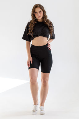 Женские велосипедки кашкорсе черный 2161 (7)