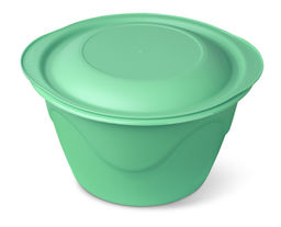 Цена за 2 шт. Миска "Чезаре" 3,0л с крышкой мятная С443МЯТН