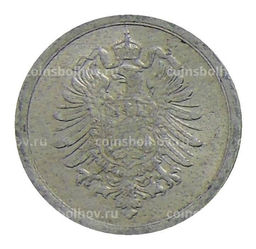 Монета 1 пфенниг 1917 года F Германия