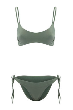 Siyah Bralette Kapl? Normal Bel High Leg Regular Basic Bikini Tak?m? TBESS26BT00095 - Trendyolmilla фото 3