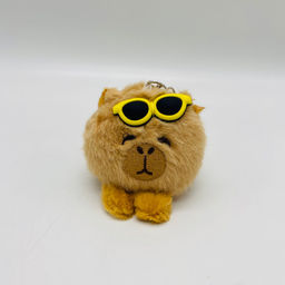 Мягкая игрушка брелок Капибара с очками 7 см - Storyland фото 5