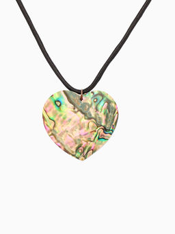 Кулон «Сердце», ракушка абалон