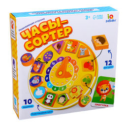 Развивающая игра Часы-сортер, 10 заданий, 3+ - Iq-zabiaka фото 15