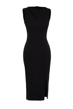 TRENDYOLMILLA Murdum Pencere/Cut Out Detayl? Dokuma Elbise TPRSS24EL00140  фото 9