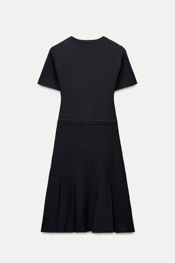 BOX PLEAT KNIT MINI DRESS - Zara фото 6