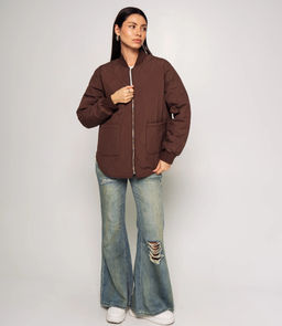 Куртка #КТ733, шоколадный - Dommod фото 4