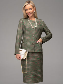 Костюм Шанель (зелёный) - Эльза фото 2