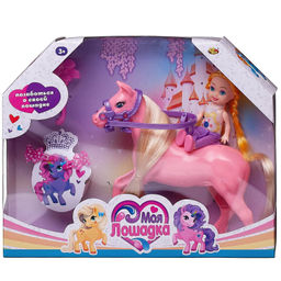 Игровой набор ABtoys Моя лошадка Лошадка и девочка-наездница 3 вида фото 9