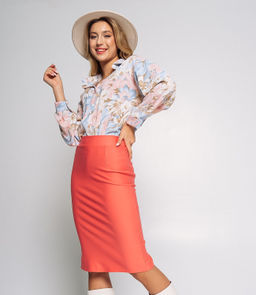 Юбка #103-1, коралловый