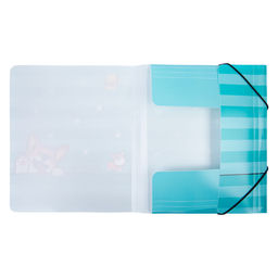 Лео Учись Папка на резинке A5 LRF-07 450 мкм 25 мм песок 6 шт. 04-Корги