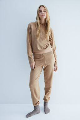 Joggers de punto fino