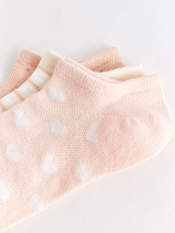 Desenli Kad?n Patik ?orap 3l?