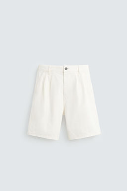 PLEATED RELAXED FIT BERMUDA SHORTS - Zara фото 25