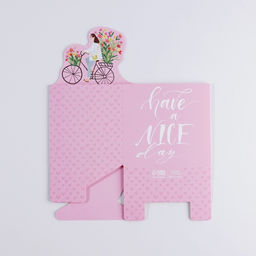 Цена за 2 шт. Коробки для мини букетов HAVE A NICE DAY, 12×20×10 см