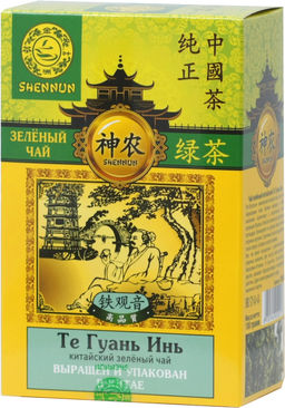 SHENNUN. Зеленый. Те Гуань Инь 100 гр. карт.упаковка