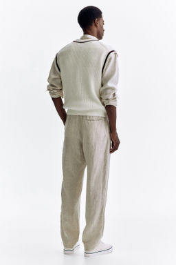 Pantal?n de lino Regular Fit - H&m фото 7