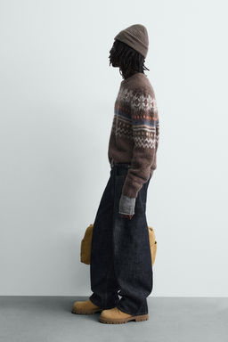 TEXTURED FAIRISLE JACQUARD JUMPER - Zara фото 4