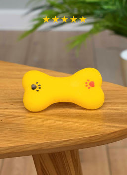 Игрушка для собак, виниловая косточка с пищалкой, 9 см, цвет в ассортименте PS084