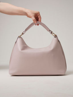 Кожаная сумка Deboro 30900 розовый дым