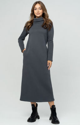 Платье женское 476L17 т.графит - Solo mio фото 9