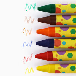 Цена за 5 шт. Восковые мелки, 6 цветов «Школьные»