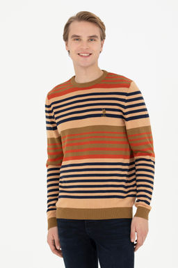 Мужской легкий свитер цвета хаки - U.s. polo assn фото 10