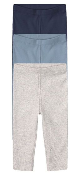 Леггинсы для девочек в рубчик LUPILU набор 3 шт  фото 5