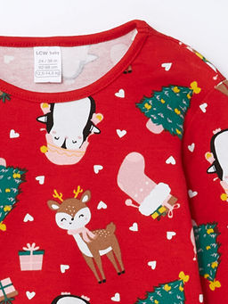 Bisiklet Yaka Y?lba?? Temal? K?z Bebek Pijama Tak?m? - Waikiki фото 3