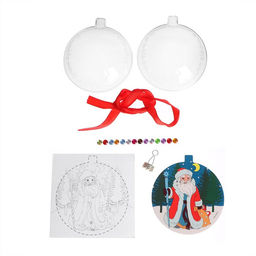 Ёлочный шар с раскраской «Новый год! Дед Мороз», набор для творчества