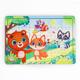 Пазл Лесные друзья с подсказкой - Лесная мастерская фото 2