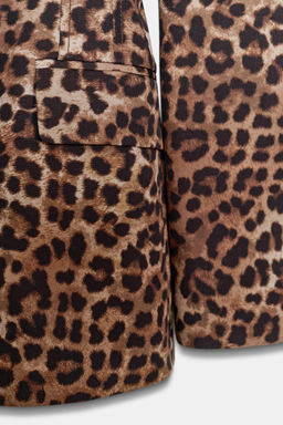 FITTED ANIMAL PRINT BLAZER - Zara фото 9