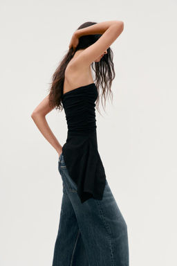 TEXTURED BANDEAU TOP - Zara фото 4