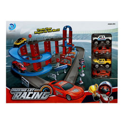 Парковка Racing, с лифтом, 4 машинки, 3 уровня