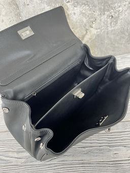 Женская кожаная сумка-портфель 8399-2 Черный - Sergio valentini фото 5