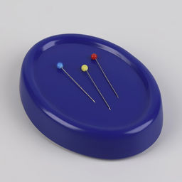 Цена за 2 шт. Игольница магнитная, с булавками, 10×7.5 см, синяя