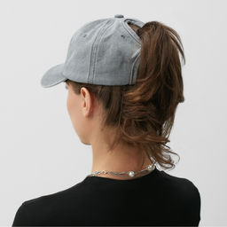 Кепка женская MINAKU деним, серая, размер 56-58
