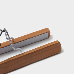 Плечики-зажим для брюк и юбок Доляна, 2516 см, светлое дерево  фото 17